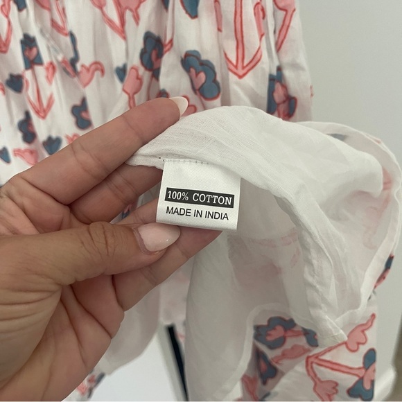 Livro London Dress button drawstring Candy Pink Sprigs - Picture 3 of 4